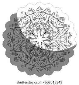 floral mandala icon