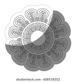 floral mandala icon
