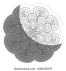floral mandala icon