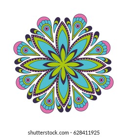 floral mandala icon