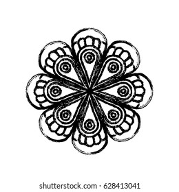floral mandala icon