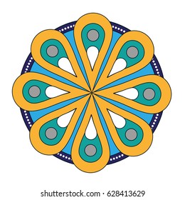 floral mandala icon