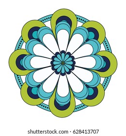 floral mandala icon