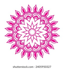 Floral mandala Ornament Pattern design vector illustration