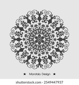 Floral Mandala page design Premium Vector of Illustration