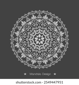 Floral Mandala page design Premium Vector of Illustration