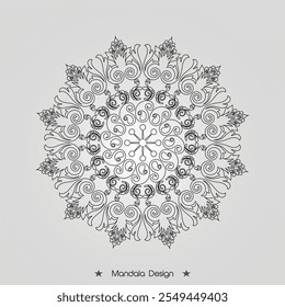 Floral Mandala page design Premium Vector of Illustration
