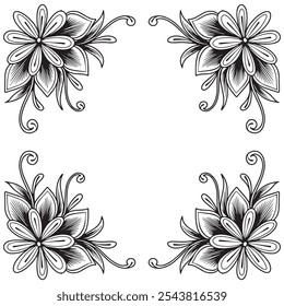 Floral mandala and pattern design 