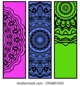 Patrón de Mandala floral. Diseño oriental del volante. Ilustración del vector