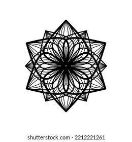floral mandala pattern vector illustration. Round Pattern Mandala. Round backgrounds for the greeting cards, invitation, tattoo template, business style, cards or else. Vector illustration