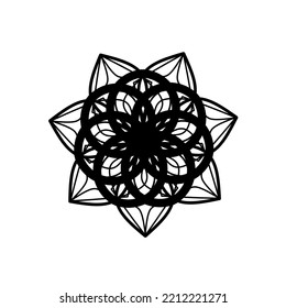 floral mandala pattern vector illustration. Round Pattern Mandala. Round backgrounds for the greeting cards, invitation, tattoo template, business style, cards or else. Vector illustration