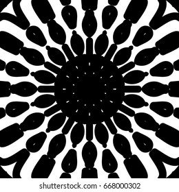 Floral mandala pattern. vector illustration. hand drawn henna india tribal paisley background