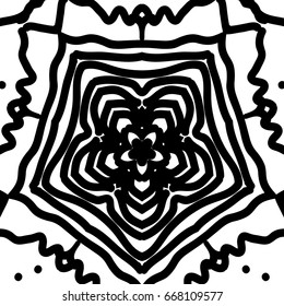 Floral mandala pattern. vector illustration. hand drawn henna india tribal paisley background