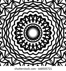 Floral mandala pattern. vector illustration. hand drawn henna india tribal paisley background