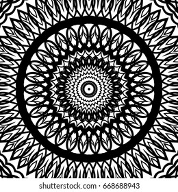 Floral mandala pattern. vector illustration. hand drawn henna india tribal paisley background