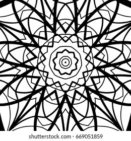 Floral mandala pattern. vector illustration. hand drawn henna india tribal paisley background
