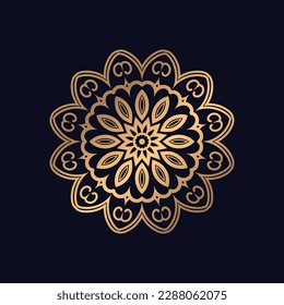 Floral mandala patterns vector logoicon illustration