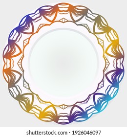 Floral mandala - the Sacred Vector illustration