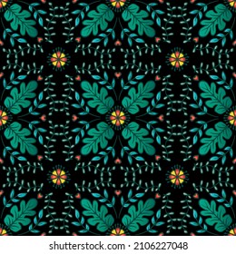 Floral mandala seamless pattern background. You can use it for, print, home decoration, wall decoration, fabric, wallpaper, textile printing, wrapping paper, wall art, and more.