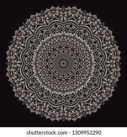 Floral mandala Sophisticated pattern and ornaments Colorful vector Oriental design Islam