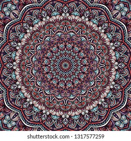 Floral mandala Sophisticated pattern and ornaments Colorful vector Oriental design Islam