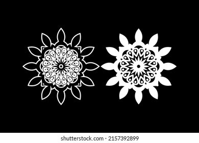 Floral mandala style vector design