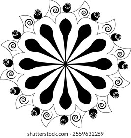 a floral mandala vector design