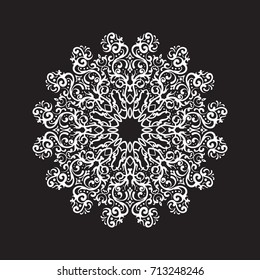 floral mandala vector drawn