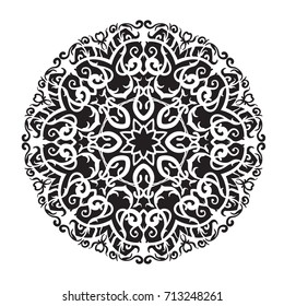 floral mandala vector drawn