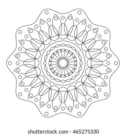 Floral mandala, vector illustration