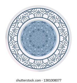 Floral Mandala. Vector Illustration. For Coloring Book, Greeting Card, Invitation, Tattoo. Anti-Stress Therapy Pattern.