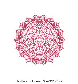 "Floral Mandala Vector Illustration - Elegant and Intricate Design"

