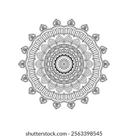 "Floral Mandala Vector Illustration - Elegant and Intricate Design"

