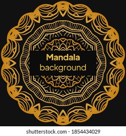 Floral mandala. Vector illustration. luxury wedding, beauty fashion concept, royal holiday party cards.
