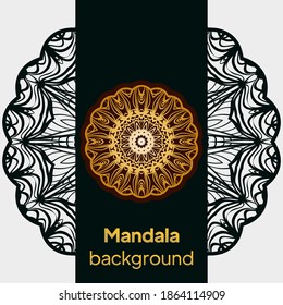 Floral mandala. Vector illustration. luxury wedding, beauty fashion concept, royal holiday party cards.