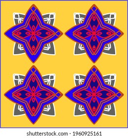 Floral mandalas. Decorative elements. Eastern drawing, vector illustration.