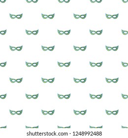 Floral mask pattern seamless vector repeat for any web design