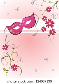 Floral mask - vector