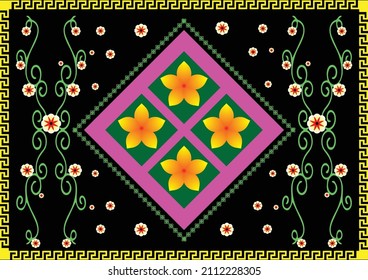 floral mat pattern back drop