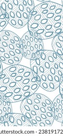 floral meadow doodle Scandinavian contemporary seamless pattern design fabric printing monochrome stylish modern textured