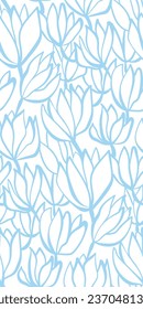 floral meadow doodle Scandinavian seamless pattern design fabric printing monochrome stylish modern textured