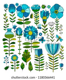 Floral meadow, sketch for your design