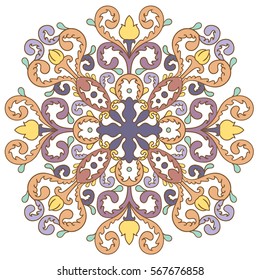 floral medallion pattern