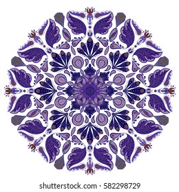 floral medallion pattern