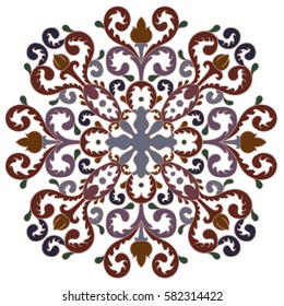 floral medallion pattern