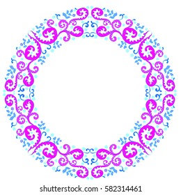 floral medallion pattern