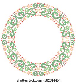floral medallion pattern