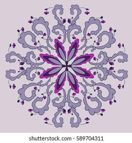 floral medallion pattern