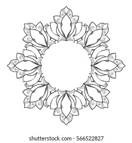 Floral meditation ornament