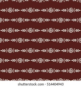 Floral mehendi pattern ornament